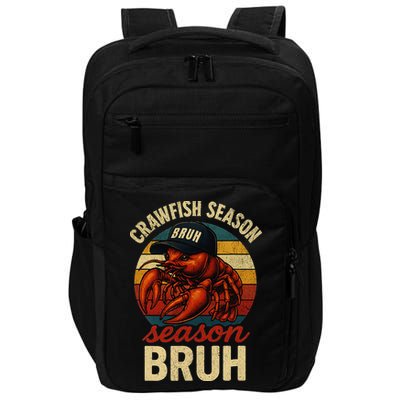 Crawfish Season Bruh Crawfish Seafood Festival Retro Sunset Gift Impact Tech Backpack