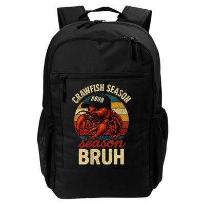Crawfish Season Bruh Crawfish Seafood Festival Retro Sunset Gift Backpack