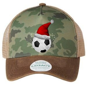 Christmas Soccer Ball Santa Hat Funny Sport Xmas Boys Great Gift Legacy Tie Dye Trucker Hat