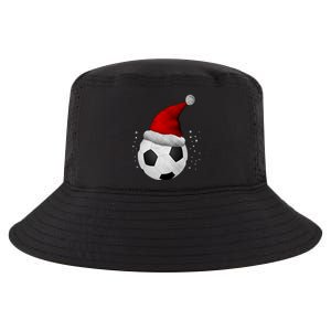 Christmas Soccer Ball Santa Hat Funny Sport Xmas Boys Great Gift Cool Comfort Performance Bucket Hat