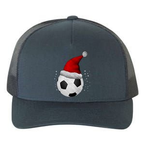 Christmas Soccer Ball Santa Hat Funny Sport Xmas Boys Great Gift Yupoong Adult 5-Panel Trucker Hat