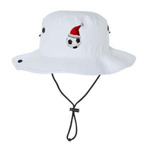 Christmas Soccer Ball Santa Hat Funny Sport Xmas Boys Great Gift Legacy Cool Fit Booney Bucket Hat