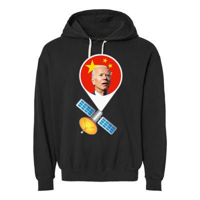 Chinese Satellite Balloon Joe Biden Garment-Dyed Fleece Hoodie