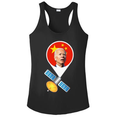 Chinese Satellite Balloon Joe Biden Ladies PosiCharge Competitor Racerback Tank