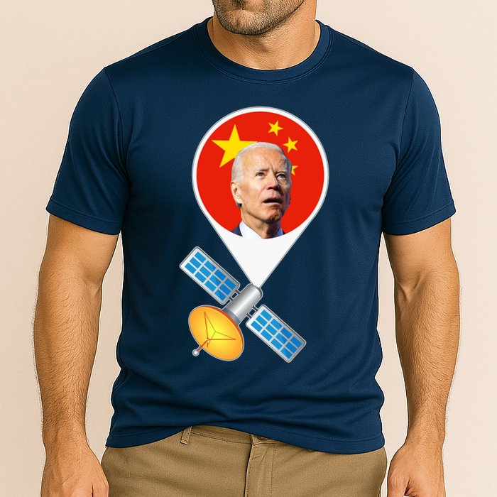Chinese Satellite Balloon Joe Biden Cooling Performance Crew T-Shirt