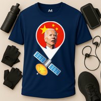 Chinese Satellite Balloon Joe Biden Cooling Performance Crew T-Shirt