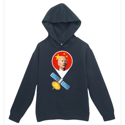 Chinese Satellite Balloon Joe Biden Urban Pullover Hoodie