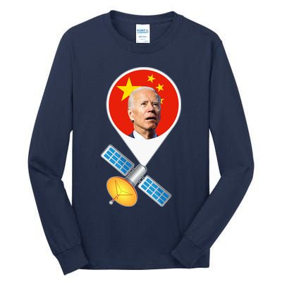 Chinese Satellite Balloon Joe Biden Tall Long Sleeve T-Shirt
