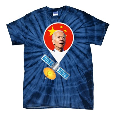 Chinese Satellite Balloon Joe Biden Tie-Dye T-Shirt