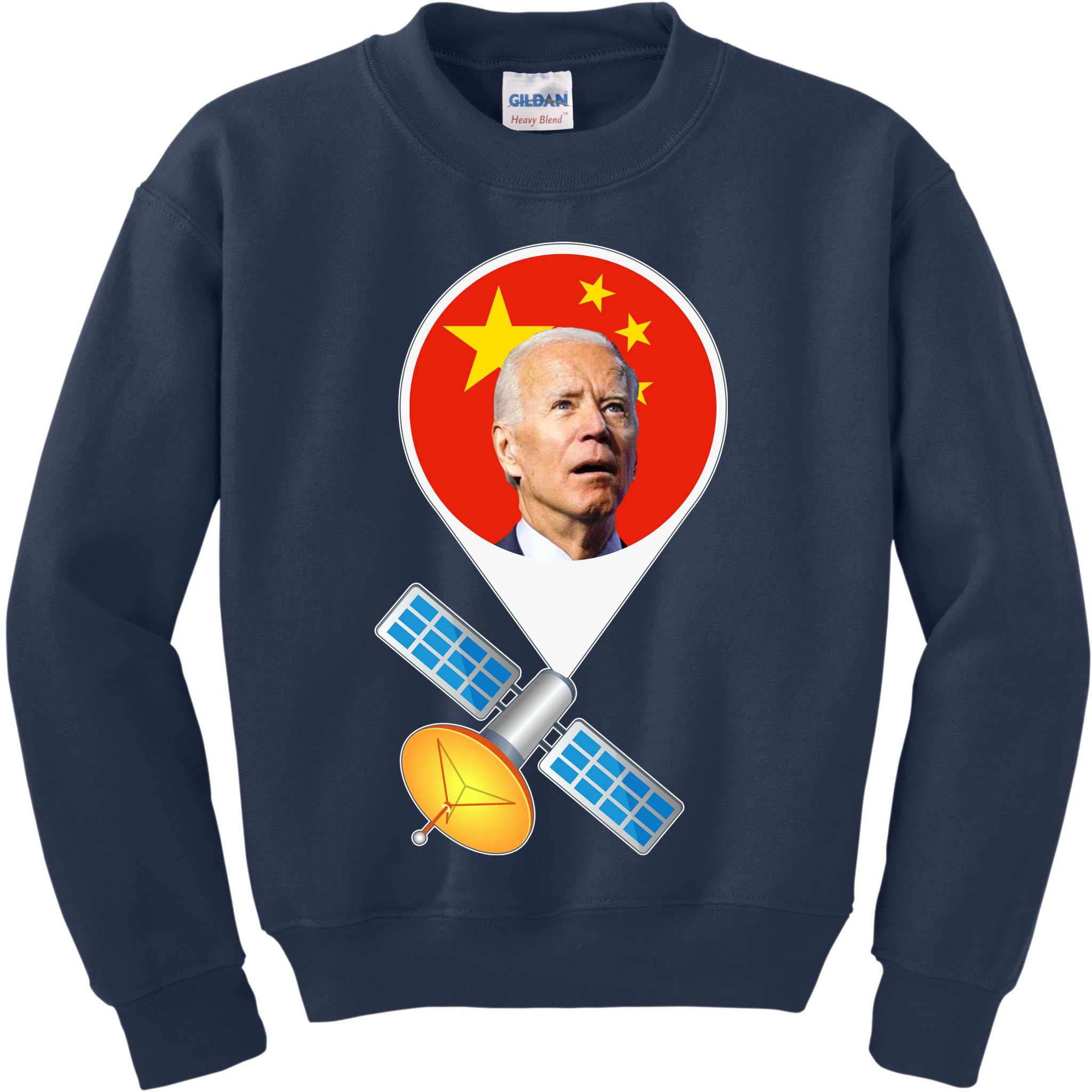 Chinese Satellite Balloon Joe Biden Kids Sweatshirt