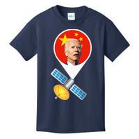 Chinese Satellite Balloon Joe Biden Kids T-Shirt
