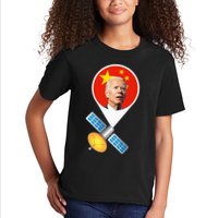 Chinese Satellite Balloon Joe Biden Kids T-Shirt