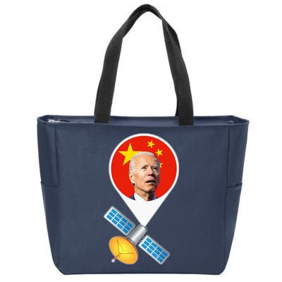 Chinese Satellite Balloon Joe Biden Zip Tote Bag
