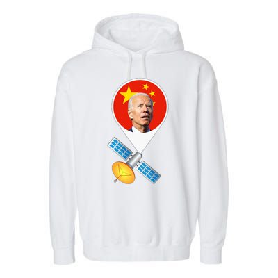 Chinese Satellite Balloon Joe Biden Garment-Dyed Fleece Hoodie