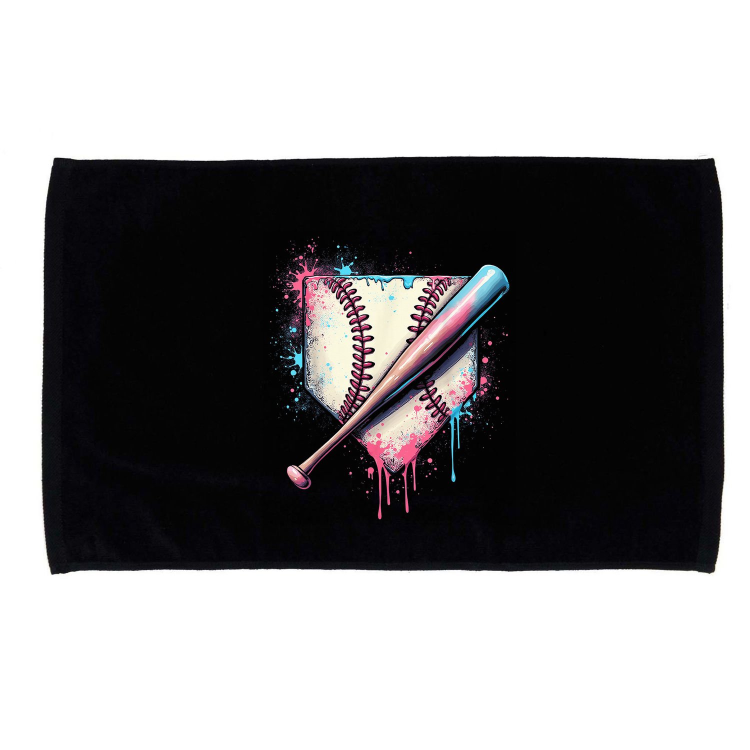 Cool Sport Baseball Plate Drip Home With Sprinkles Drip Microfiber Hand Towel