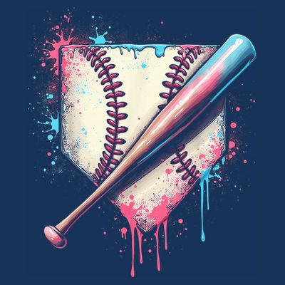 Cool Sport Baseball Plate Drip Home With Sprinkles Drip T-Shirt