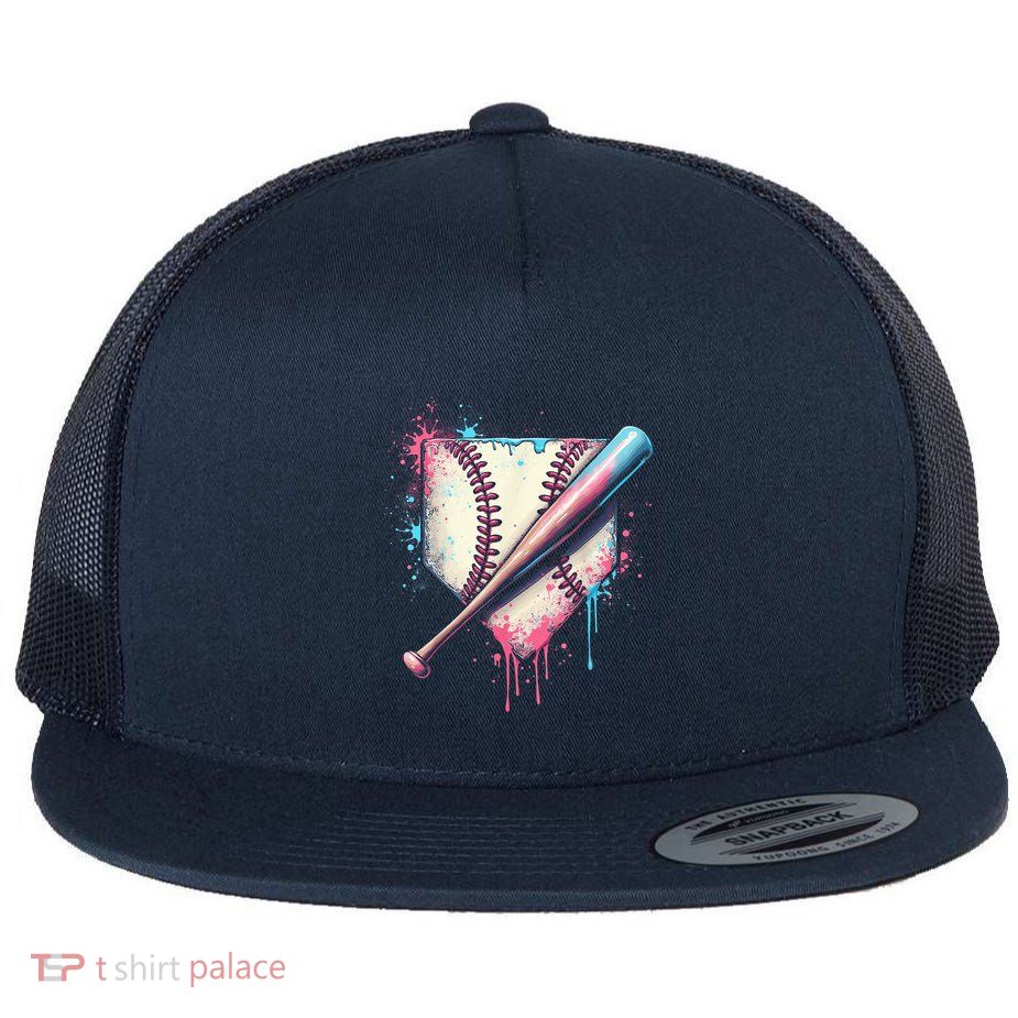 Cool Sport Baseball Plate Drip Home With Sprinkles Drip Flatbill Hat