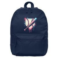 Cool Sport Baseball Plate Drip Home With Sprinkles Drip 16 in Basic Backpack