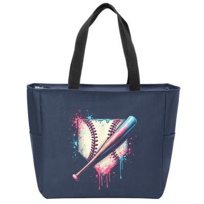 Cool Sport Baseball Plate Drip Home With Sprinkles Drip Zip Tote Bag