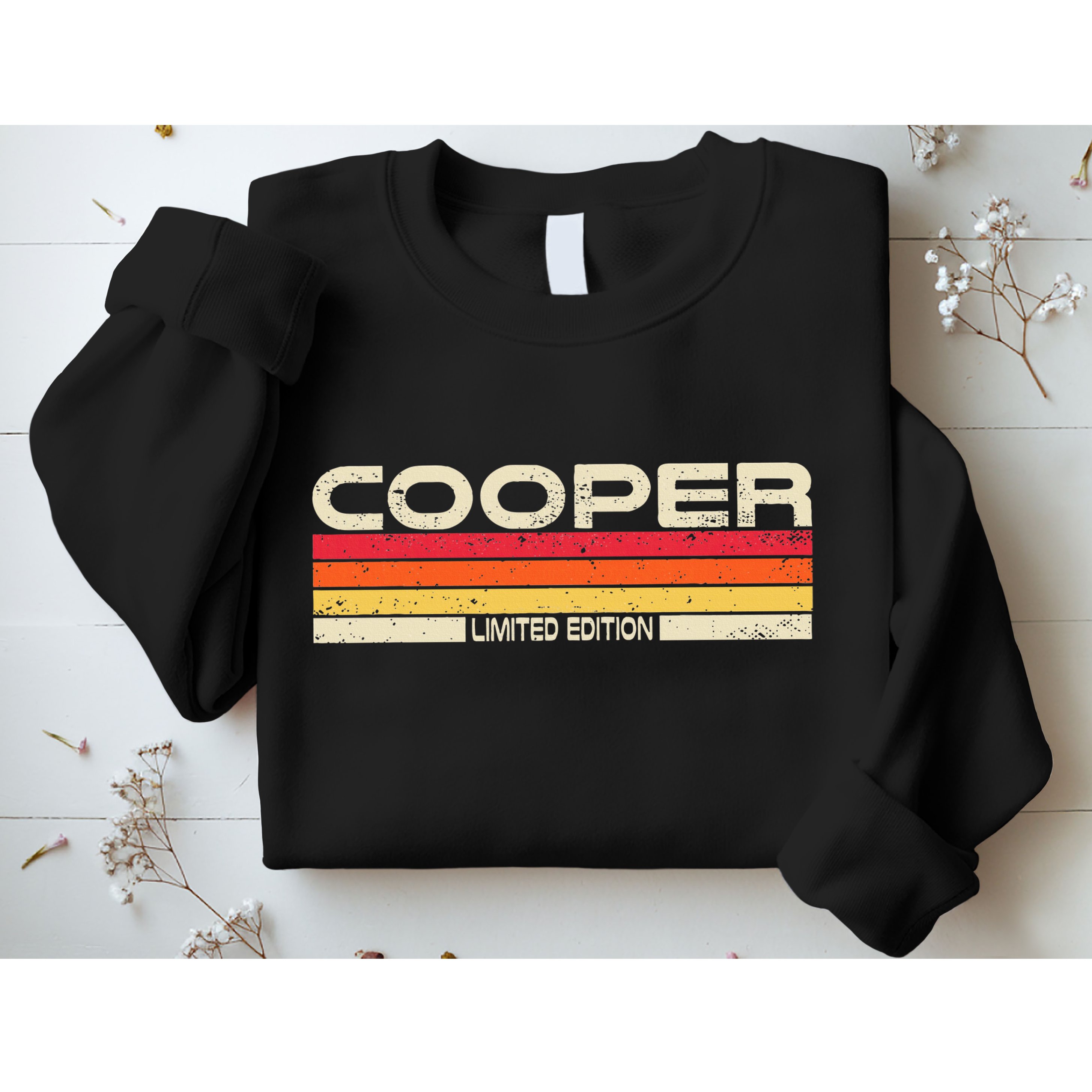 Cooper Surname Birthday Family Reunion 80s 90s Sunset Sweatshirt