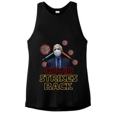 Covid Strikes Back Dr Fauci Funny Ladies PosiCharge Tri-Blend Wicking Tank