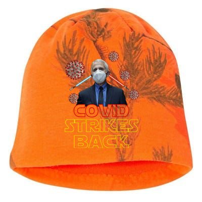 Covid Strikes Back Dr Fauci Funny Kati - Camo Knit Beanie