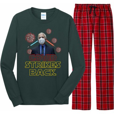 Covid Strikes Back Dr Fauci Funny Long Sleeve Pajama Set