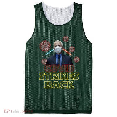 Covid Strikes Back Dr Fauci Funny Mesh Reversible Basketball Jersey Tank