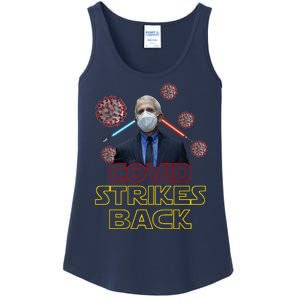 Covid Strikes Back Dr Fauci Funny Ladies Essential Tank