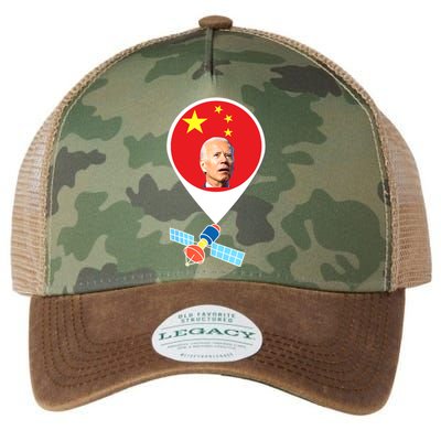 Chinese Spy Balloon Funny Surveillance Joe Biden China Flag Legacy Tie Dye Trucker Hat