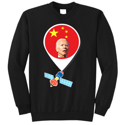 Chinese Spy Balloon Funny Surveillance Joe Biden China Flag Sweatshirt