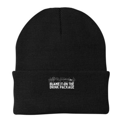 Cruise Ship Blame It On The Drink Package Cruise Knit Cap Winter Beanie