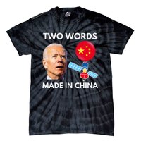 Chinese Spy Balloon Funny Surveillance Joe Biden China Flag  Tie-Dye T-Shirt