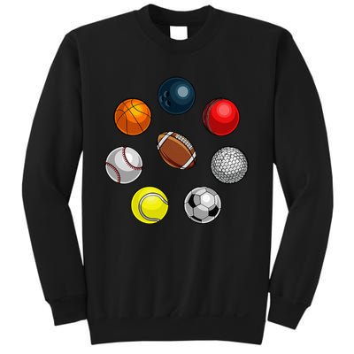 Cartoon Sports Balls Design Sweatshirt