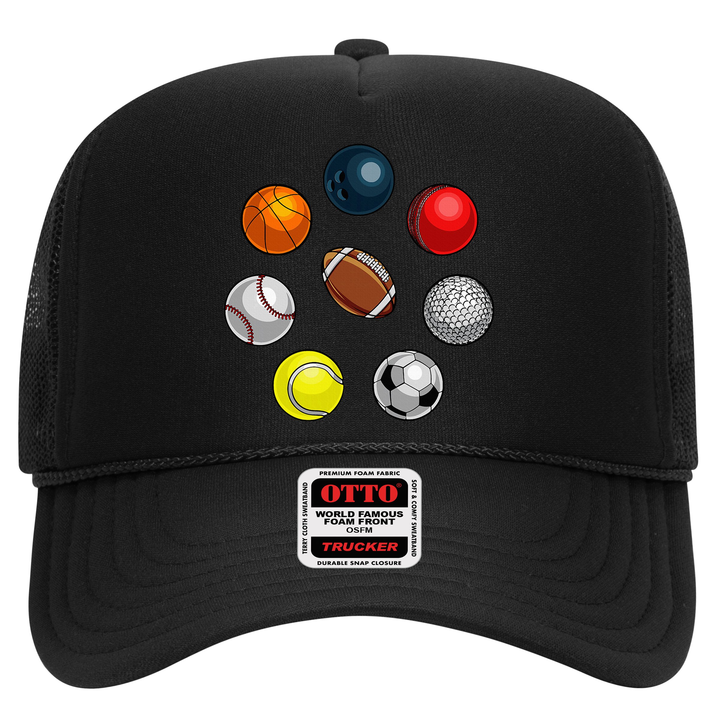 Cartoon Sports Balls Design Hat