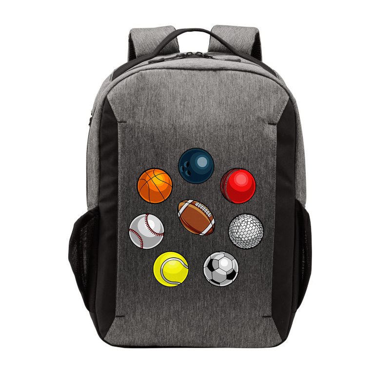 Cartoon Sports Balls Design Vector Backpack