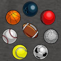 Cartoon Sports Balls Design Vector Backpack