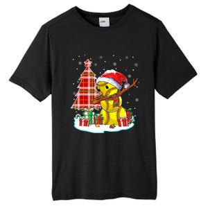 Christmas Softball Ball Snow Dabbing Santa Hat Xmas Tree Funny Gift Tall Fusion ChromaSoft Performance T-Shirt