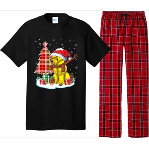 Christmas Softball Ball Snow Dabbing Santa Hat Xmas Tree Funny Gift Pajama Set