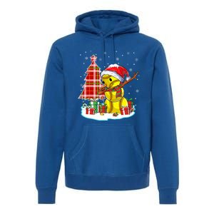 Christmas Softball Ball Snow Dabbing Santa Hat Xmas Tree Funny Gift Premium Hoodie