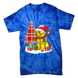 Christmas Softball Ball Snow Dabbing Santa Hat Xmas Tree Funny Gift Tie-Dye T-Shirt