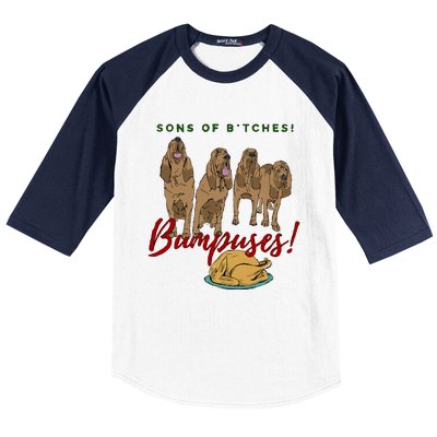 Christmas Story Bumpuses Bloodhounds Classic Baseball Sleeve Shirt