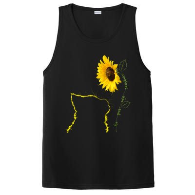 Cat Sunflower Be Your Own Sunshine Gift For Cat Mom Dad PosiCharge Competitor Tank