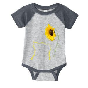 Cat Sunflower Be Your Own Sunshine Gift For Cat Mom Dad Infant Baby Jersey Bodysuit