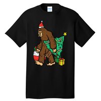 Christmas Sasquatch Bigfoot Xmas Tall T-Shirt