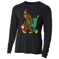 Christmas Sasquatch Bigfoot Xmas Cooling Performance Long Sleeve Crew