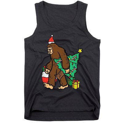 Christmas Sasquatch Bigfoot Xmas Tank Top