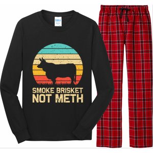 Cool Smoke Brisket Not Meth Funny Grilling Long Sleeve Pajama Set