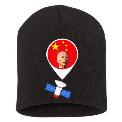 Chinese Spy Balloon Funny Surveillance Joe Biden Short Acrylic Beanie