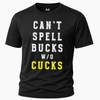 Cant Spell Bucks Without Cucks Michigan Football Cooling Performance Crew T-Shirt